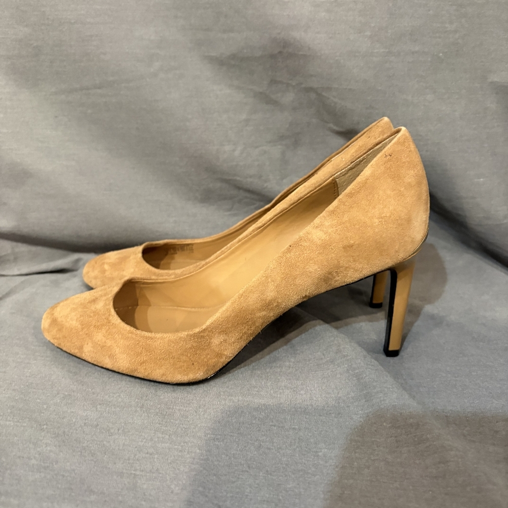 Calvin Klein Tan Suede Heels